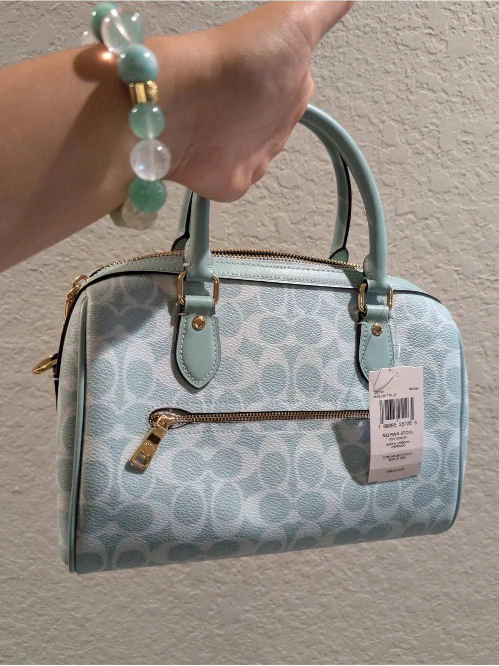 Coach Medium Rowan in Light Blue